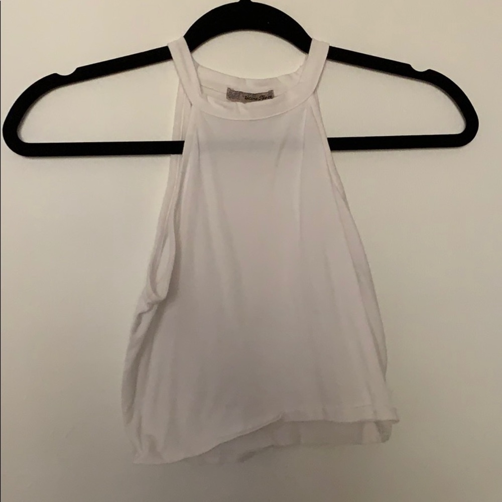 white tank top
